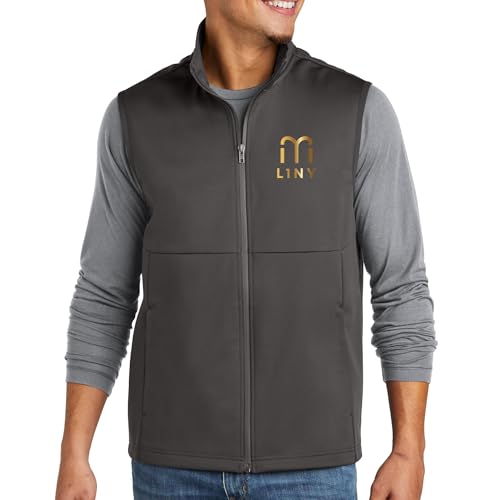 Custom Men's Soft Shell Vest - Design Your Own Logo, Text, or Design (ST981)3