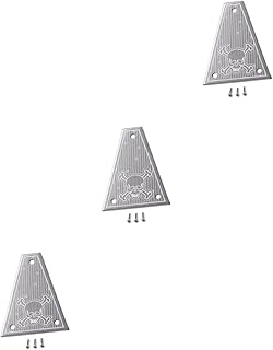 Wakauto Capa De Tensor Capa De Tensor 3 Pçs 3 Liga Truss Rod Capa Truss Rod Capa Para Guitarra 3 Furos Truss Rod Capa Baixo Truss Rod Capa Triângulo Instrumento Musical