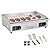 VEVOR 30" Commercial Electric Griddle 3000W Electric Countertop Griddle Non-Stick Restaurant 110V Teppanyaki Flat Top Grill Stainless Steel Adjustable Temperature Control 122°F-572°F (NO PLUG)