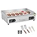 Produktbild VEVOR Kommerzieller Elektrogrill Grillplatte, 4400 W, flache Griddleplatte für die Arbeitsplatte, einstellbare Temperatur von 50 bis 300 °C, Grillplatte aus Eisen, mit 2 Schaufeln und 2 Bürsten