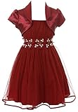 Little Girls Sparkling Sequin Lace Chiffon Flower Girls Dresses