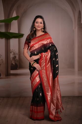 Leeli Peeri Designer banarasi silk saree – image 2
