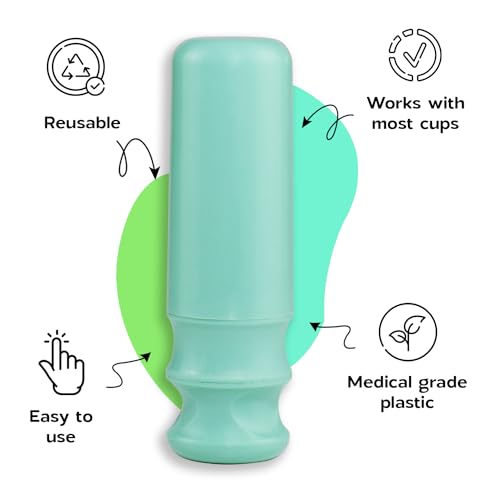 Image of SHORDY Applicator Tool 2.0 with Lube for Menstrual Cups, Easy Insert, Reusable Period Cup Applicator Set Copa Menstrual Compact Kit for Women, Soft & Easy to Use, Works with Most Cups