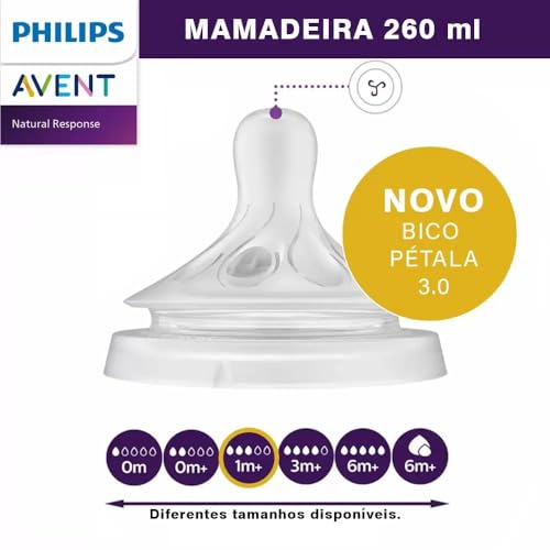 Mamadeira Pétala 3.0 260ml Rosa