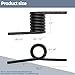 Trailer Ramp Coil Springs, Heavy Duty Trailer Springs Right & Left Ramp Gate 2000 lbs RS16933LH RS16933RH, Fits for Trucks, Trailer Gates (1 Pair)