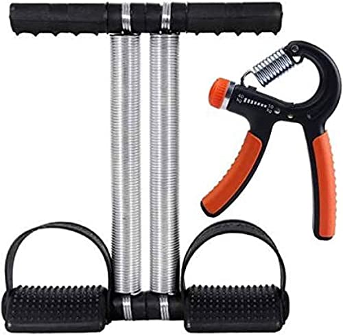 GJSHOP Double Spring Tummy Trimmer with Adjustable Hand Gripper Combo Gym & Fitness Kit (B098TLMNKL) Amazon Price History, Amazon Price Tracker