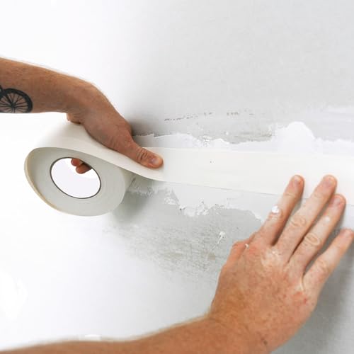 Image of ROLLINGDOG 2'' x246 ft Paper Drywall Joint Tape | Drywall Tape for Seam Patch Wall Sheetrock Ceiling Crack, White