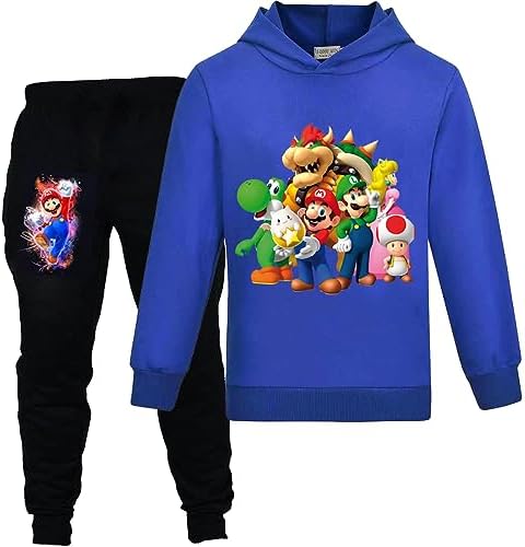 Boys Super Hero Hoodies&Sweatpants 2 Piece Kids Pullover Outfit Set Game Jogging Tracksuit Sweatshirt Sweat Suit