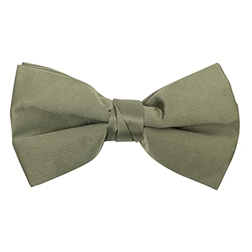 Image of boxed-gifts Mens Clip On Bow Tie - Solid Color Bowties for Men