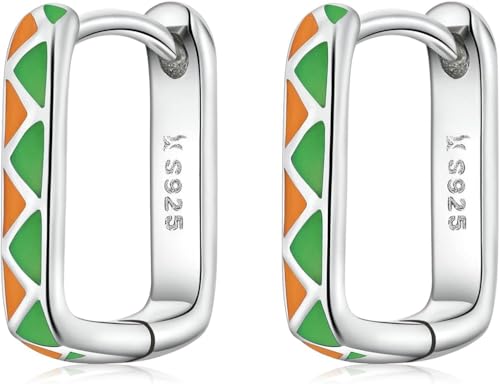 Boucles d'oreilles argent 925 massif contrasté de style bohème durable