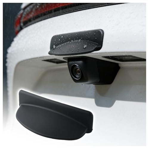 Silicone Car Backup Camera Rain Shield,Self-Adhesive Rear View Backup Camera Cover with Extended Design for Clear Reverse View,Universal Reverse Cameras for Car Rain Cover