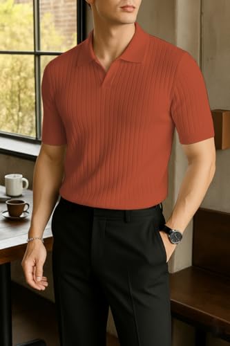 Image of Leriya Fashion Tshirt for Man | T Shirt for Mans | Mens Tshirts | Polo T- Shirt for Mens | Half Sleeve Polo Neck Tshirt for Men (Available in Plus Sizes)
