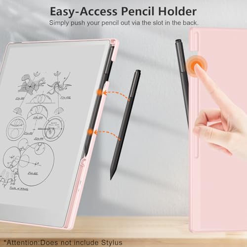 Étui pour Remarkable Paper Pro 11,8" 2024 rotatif 360° or rose - 2