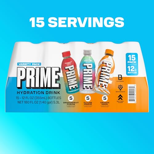 image for PRIME HYDRATION Variety, Dragonfruit Fusion, Orange Swirl, & Future Fr