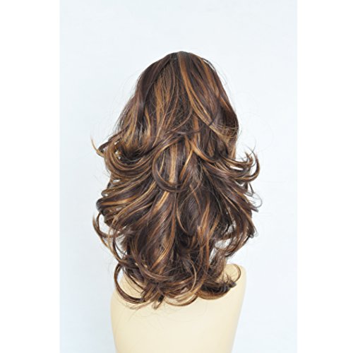 GEX 14" Hair Piece Ponytail Extension Long & Voluminous Curled Wavy Heat-Resisting Div. Colours 33BH27