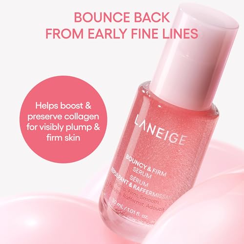 LANEIGE Bouncy and Firm Sleeping Mask: Revitalize, Smooth, Peony & Collagen Complex, Barrier-Boosting Hydration