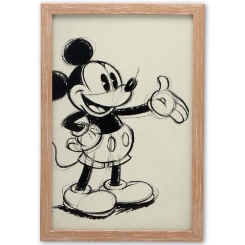 Disney Mickey Mouse Sketch Framed Wood Wall Decor