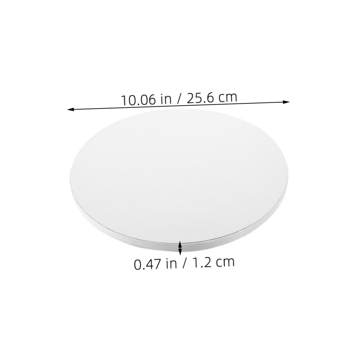 Cabilock Plateaux à Gâteaux Ronds 10 Pouces, Carton Blanc Épais, Lot de 7