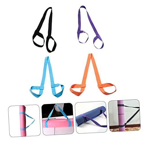 Parliky 4 Pçs Alça De Ombro Tapete De Ioga Alças De Transporte Alça De Estilingue Suspensórios Espor