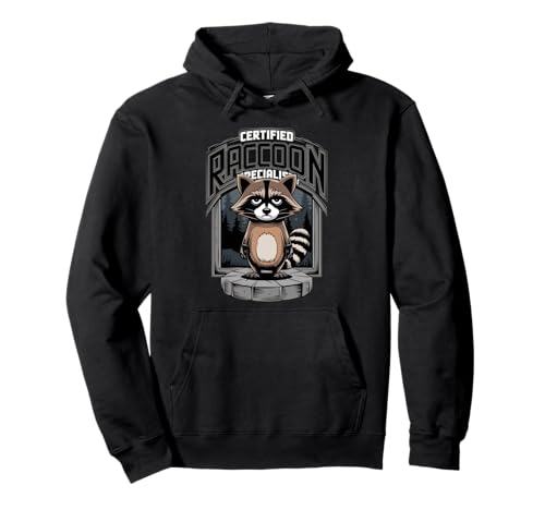 Certified Raccoon Specialist - Funny Wildlife Design Sudadera con Capucha