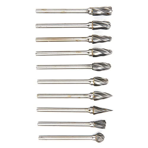 10 Piezas Fresas de Carburo de Tungsteno para Mecanizado miniatura 7