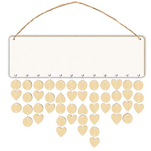 Calendario de cumpleaños de madera para no olvidar fechas importantes en la pared