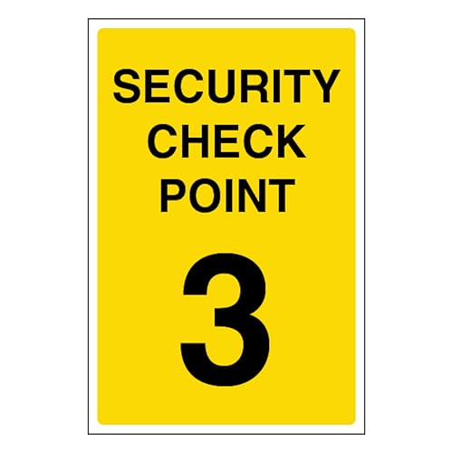 Point de contrôle de sécurité 3300 x 450 mm pour site