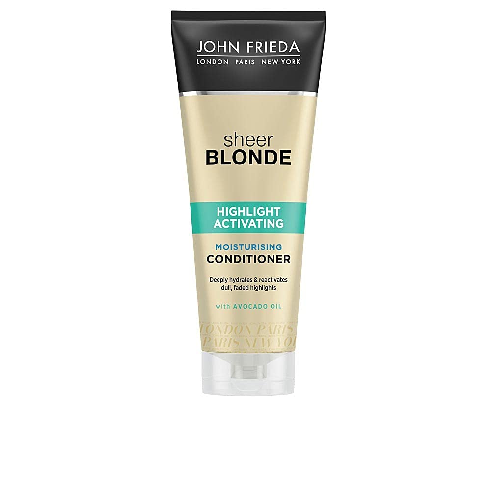 John FriedaSheer Blonde Highlight Activating Moisturising Conditioner For Lighter Blondes, Multicoloured, Sunflower, 250 Ml, (Pack Of 1)