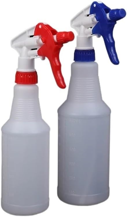 1PC Transparent Multipurpose Gardening Supplies 500ML/750ML/1000ML Empty Container Portable Spray Bottle Refillable Atomizer(Red,750ML)