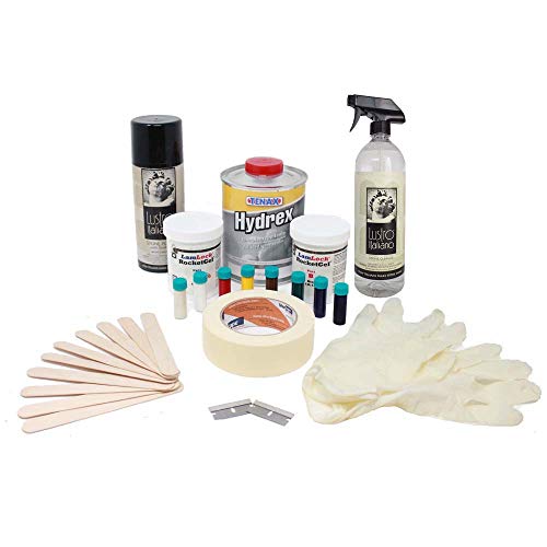 LamLock® RocketGel™ Deluxe Stone Chip Repair Kit W/Tenax Hydrex & Lustro Wipes & Lustro Stone Cleaner