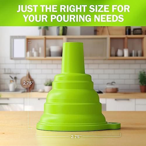 Home Ec Kitchen Funnel, 2 Pack Collapsible Funnels For Filling Bottles, Funnels For Kitchen Use, Small Funnel For Filling Small Bottles, Funnels For Automotive Use, Canning Funnel - Mushroom Funnel #TOP1