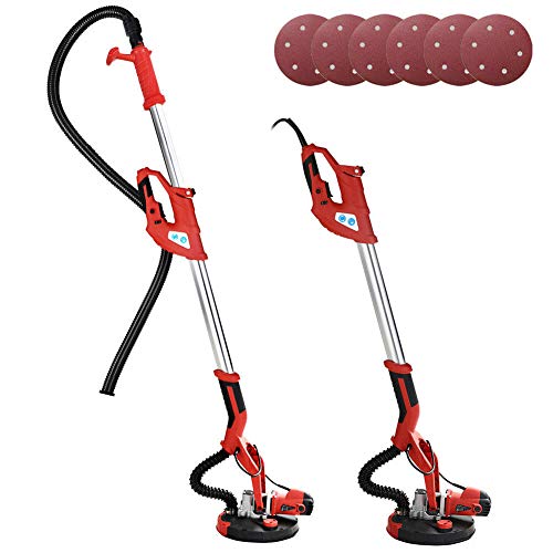 Bakaji Lijadora de pared de techo Lijadora Jirafa Placa de yeso 750 W Potencia 800-1750 RPM succión...