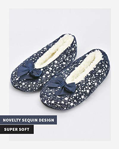 Image of DICUIRD Slipper Socks For Women With Grippers, Fuzzy With Non Slip Bottoms, Cozy Warm Fuzzy Slippers