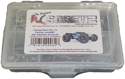 RCScrewZ Stainless Screw Kit Tra082 Compatible with Traxxas E-Revo 2.0 86086-4
