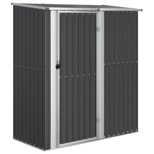 Abri de Jardin Anthracite 180,5x97x209,5 cm Métal Galvanisé