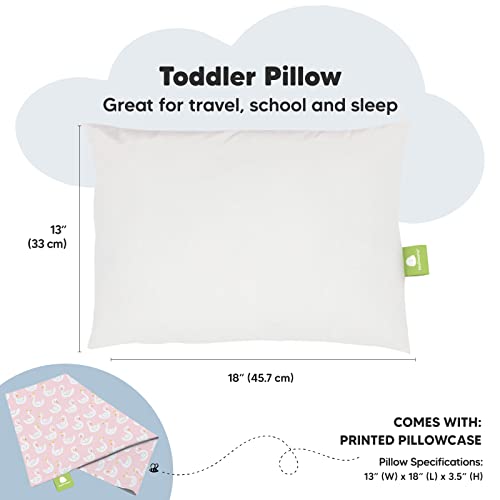 image for KeaBabies Toddler Pillow with Pillowcase - 13x18 My Little Dreamy Kids