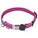 Herm Sprenger â€“ Adjustable Rubberized Reflective Dog Collar for Medium Large Dogs with ClickLock Buckle â€“ Overall Length 16-22 inches (Pink)