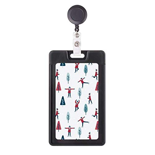 Porte-badge rétractable robuste et porte-carte avec enrouleur fluide pour skateurs