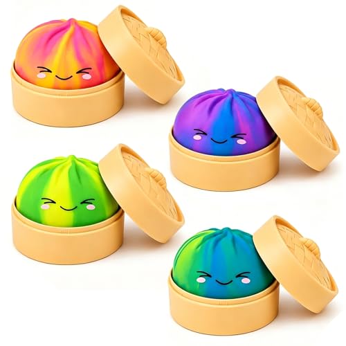 2026 Nouvelle Dumpling Mystery 10cm Ravioli 1 Pièce Anti Stress Dumplings XXL (Couleur Aléatoire)