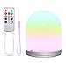 Produktbild LED Nachtlicht, SZSMD Nachttischlampe mit Fernbedienung, LED Nachtlampe für Kinder, Wiederaufladbare Tischlampe mit 3 Heilligkeiten mit 7 Farbwechsel, Bestes Geschenk für Kinder, Freunde