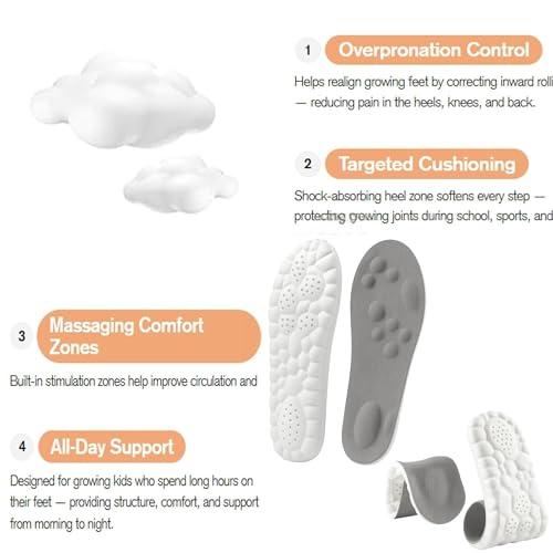 Plantillas Footstr para niños y jóvenes, soporte de arco y absorción de impactos miniatura 7