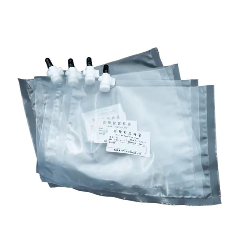 PVF Gas Sampling Bags for Solid VOCs Residual Detection Single PTFE Valve 0.5L 1L 2L 3L 4L 5L 8L 10L Pack of 1(3L)