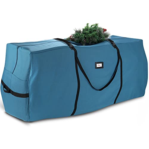 Image of Hearth & Harbor 9 ft Christmas Tree Storage Bag - Artificial Christmas Tree Bag with Reinforced Handles, Dual Zipper, Wide Opening - Large Storage Container for Trees and Decorations