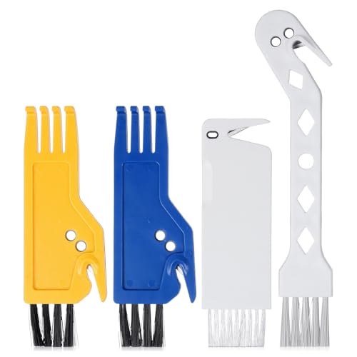 Image of 4 PCS Universal Handheld Vacuum Cleaner Brush with Built-in Blade | Vacuum Brush Cleaning Tool, 2-in-1 Roller Cleaning Tool for Sweeping Robot