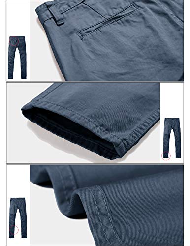 Image of Match Mens Regular-Fit Casual Flat Front Chino Pants