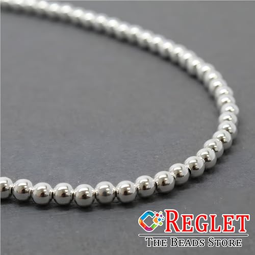 Image of 3000 Pcs Silver Pearl Beads for Jewellery Making Kit | Bead Bracelet Making for Women Girls Kids | Crystal Beads for Craft | Pearls for Craft | 5mm | 200g