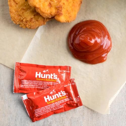 Ketchup Packets 0.3 oz (9g) - Gift Assortment - 50 Count Single Serve - Ketchup Condiment Packs with 8 x 8 inch Chronos Food Safe Slide Seal Bag
