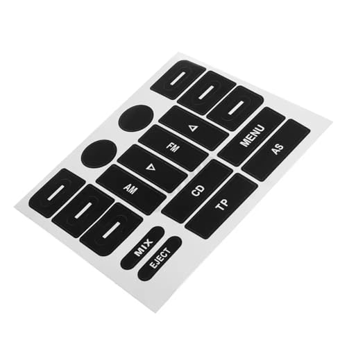 Calcomanías botón compatible con Golf para MK5 de vinilo negro opaco de radio 2
