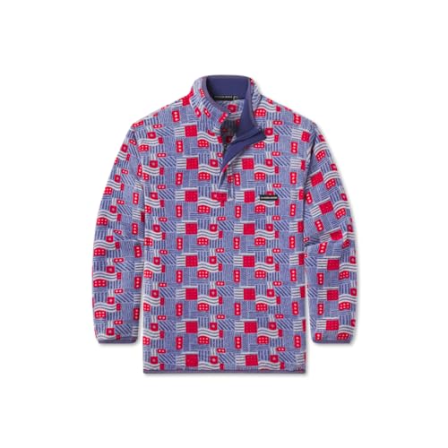 Image of Southern Marsh Star-Spangled Fleece Pullover