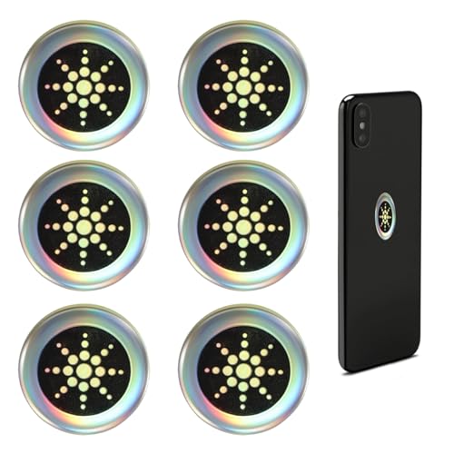 6 Stück Strahlenschutz Handy Aufkleber,Handystrahlung Blockieren Sticker,Selbstklebende EMF Blocker Strahlenschützer Handy,für Phones,Tablet,Laptop-PC,Radio,Fernseher,elektronische Produkte